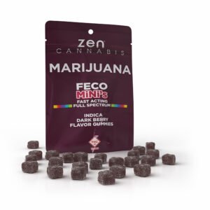 zen gummies dark berry feco minis 10mg thc per serving