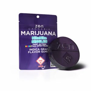 zen gummies grape nitenite single gummy 10mg thc + 40mg cbd per serving with melatonin